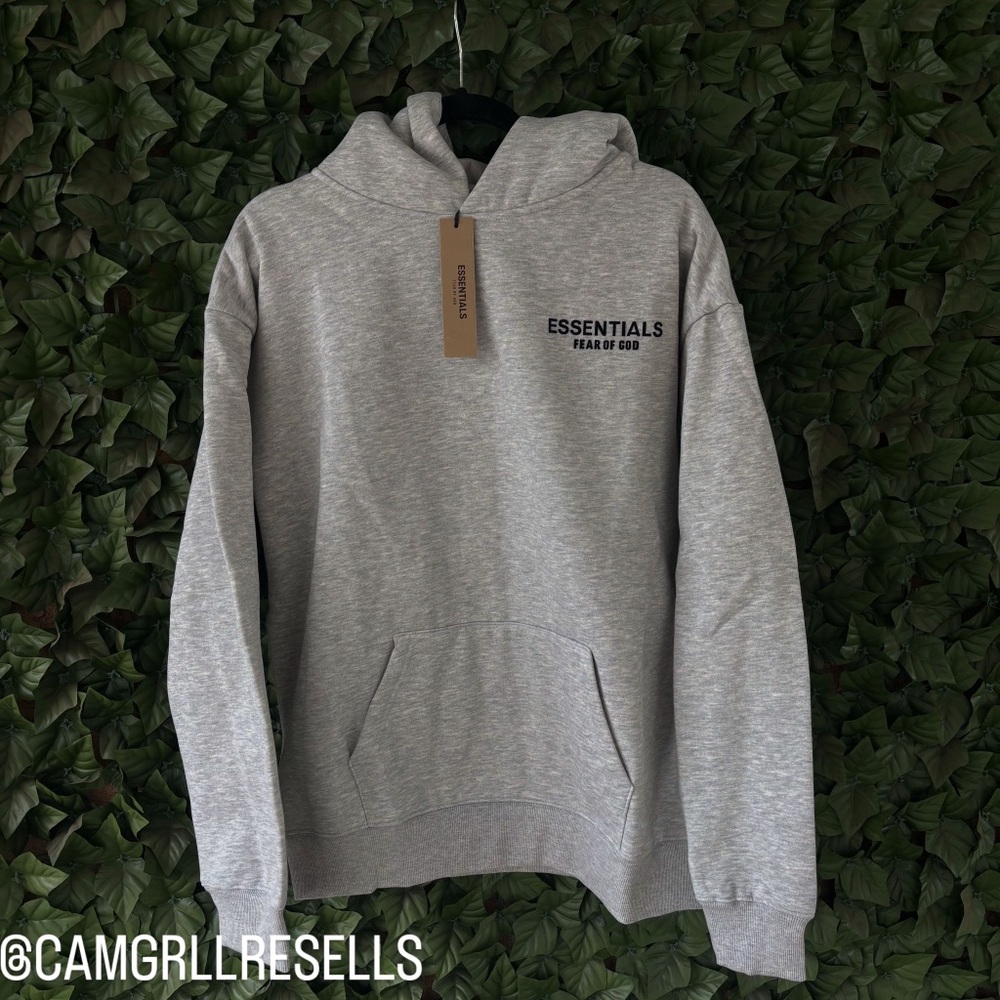Gray Quarter-Zip Sweatshirt with Logo